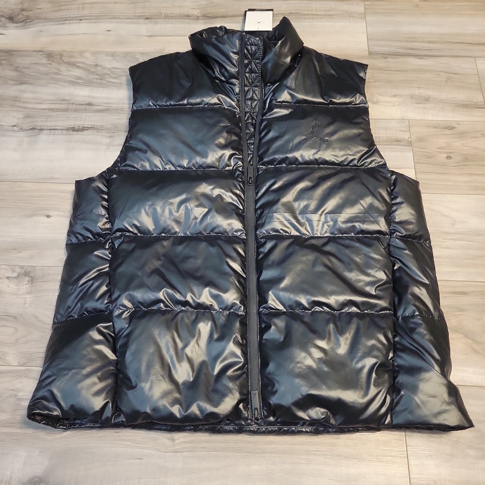 Nike Air Jordan Therma-Fit Down Flight Down Vest Men's M $165 FV7273-010 Black